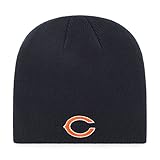 OTS NFL Chicago Bears Beanie Knit Cap, Navy, One Size