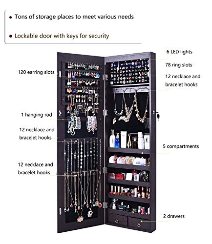 4 AOOU+Jewelry+Organizer+Capacity+Dressing