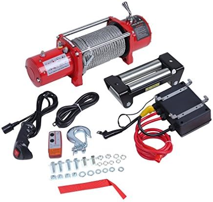 Burrby Electric Manual Winch Kit Remote Control (Electric_13000lbs-b)
