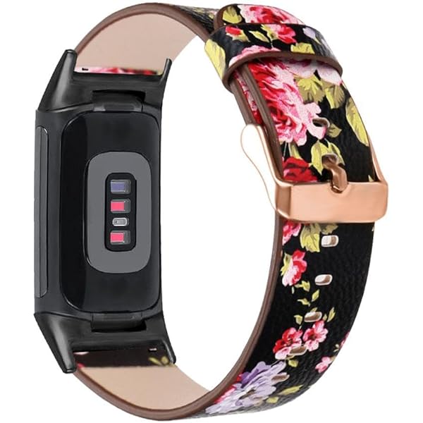 Smartwatch Mujer Fitbit Correa De Cuero Rosa Para Fitbit Charge