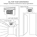 LEONLITE LED Edge Lit Red Exit Sign Single Face with Battery Backup, UL Listed, AC120V/277V, Ceiling/Left End/Back Mount Emergency Light for Hotel, Restaurant, Hospitals, Pack of 2