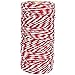 Just Artifacts 12Ply 110-Yards Decorative Bakers Twine for DIY Crafts & Gift Wrapping (1pc, Cherry Red)