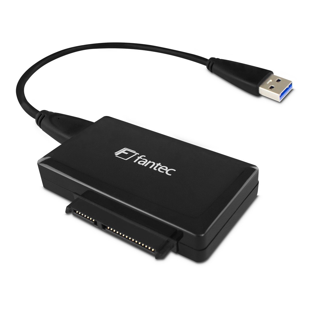 Fantec 1817 Ad U3SA USB 3.0 2.5 inch SATA HDD/SSD Adapter for 6.4 8.9 cm (3.5), 12 V Interface