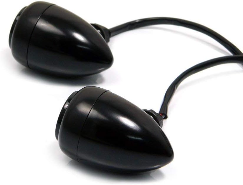 Alchemy Parts LED Bullet Indicators Turn Signals with Tinted Lens, Chrome - Image 5