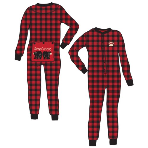 'Bear Cheeks' Drop Seat Christmas Pajamas for Families