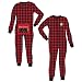 Lazy One Cotton Bear Cheeks Flapjack Pajamas (Red Plaid/ 4T)