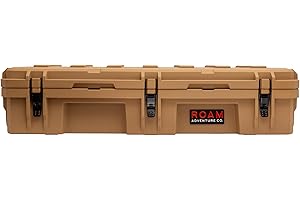 ROAM ADVENTURE CO. ROAM Rugged Cargo Box - Heavy Duty Roof-Mounted Storage Case, Lockable Waterproof Camping Gear Organizer, Truck Bed Storage Bin, Adventure Ready Overland Gear for Off-Road Travel