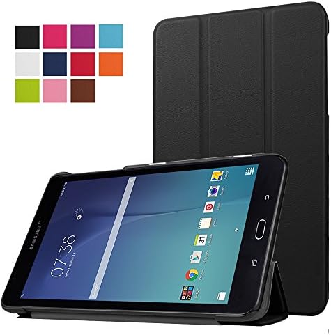 Galaxy Tab E 8.0 Case,[360 Protection][Kickstand]Slim Lightweight Flip PU Leather Folio Stand High Impact Shockproof Protective Cover For Samsung Galaxy Tab E 8-Inch SM-T377 Tablet