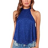 Women Blouse,Haoricu Fall New Sexy Women leeveless Shirt Loose Lace Vest Top Blouse Casual