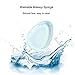 Washable Silicone Sponge Gift Set Jelly Applicator for Cream Gel Foundation - Face Silisponge Cosmetic Beauty Makeup Tools Blender by STSTECH (5PACK )