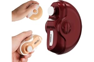 CRYMOY Electric Nail Clipper, 2025 New 3 in 1 Automatic Nail Clipper with Polishing, Electric Nail Trimmer with 2 Adjustable Speeds Electric Toe Nail Clippers Nail Cutter for Baby Adult Seniors (Red)