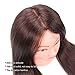 Cosmetology Mannequin Head with Human Hair Hairdressing Training Head with 26Inch Real Hair Manikin Head Doll Head with Clamp (4#)