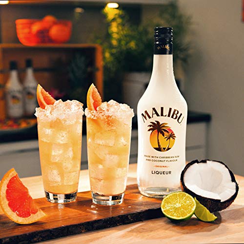Malibu Caribbean Rum – Fruchtiger Likör auf Rum-Basis mit natürlichem Kokosaroma – Leichte Spirituose, ideal für… – Bild 3
