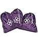 Alku Travel Nylon Shoe and Laundry Bags 3-pack Set Water-resistant Large Purple