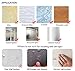 Sendida Self Adhesive Wall Hooks - 8 Pack No Drills Wooden Hat Hooks Storage Wall Mounted Coat Hanging Hook for Coat Towel Hat Key Robe Hooks On Door Wardrobe Closet
