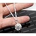 TOPSTARONLINE Plating 925 Silver Plated Heart Shaped Hollow Ball Pendant Necklace