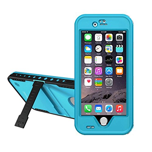 iPhone 6s Waterproof Case, iThrough iPhone 6s 6 Case With Kickstand, Dust Proof, Snow Proof, Protective Carrying Cover Case for iPhone 6s 6 4.7inch