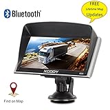 Xgody Truckers GPS 826 with Sun Shade Capacitive Touchscreen 256RAM 8GB ROM 7 Inch Car GPS Navigation System Bluetooth AT NAV with Lifetime Maps