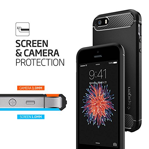 Spigen Funda Rugged Armor, Compatible con iPhone SE(2016)/5S/5 - Transparente - Imagen 7