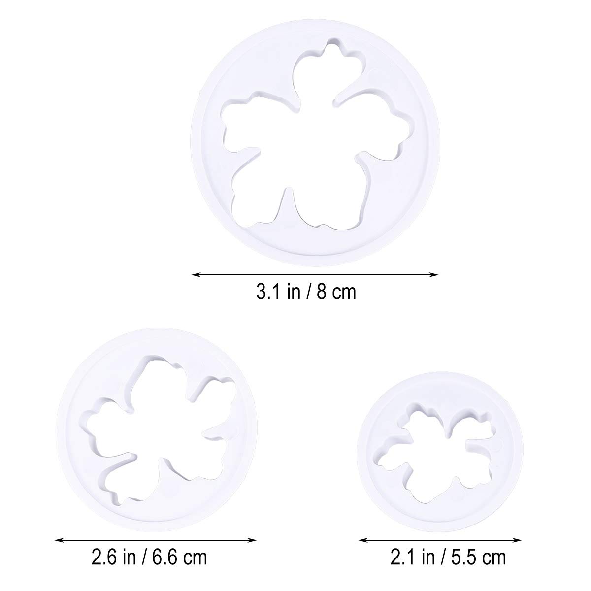 diseño de flores hawaianas Molde tropical Amosfun para decoración 