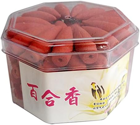 70pcs/box Bullet Backflow Incense Cones All kinds of flowers Hollow Buddhism (F: lilies)