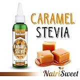 NatriSweet Caramel Stevia Liquid Drops (2 fl oz / 60 Milliliter) | Zero-Calorie Natural Sugar Substitute | Highly Concentrated Stevia Extract | Naturally Flavored