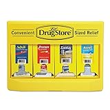 Lil' Drugstore 71613 Single Dose Medicine Dispenser, 110-Pieces, 11" Height, 15-1/4" Width, 2-1/2" Depth, Plastic, Yellow/Black