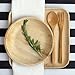 Leafily Palm Leaf Plates - 7 inch Round - Heavy Duty - Elegant - 100% Compostable - Better than Bamboo or Wood - Disposable - Biodegradable - Premium Party Plates - USDA Certified - 22 Count