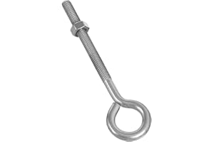 Stanley National Hardware 2161BC 3/8" x 6" Eye Bolt w/Hex Nut in Stainless Steel