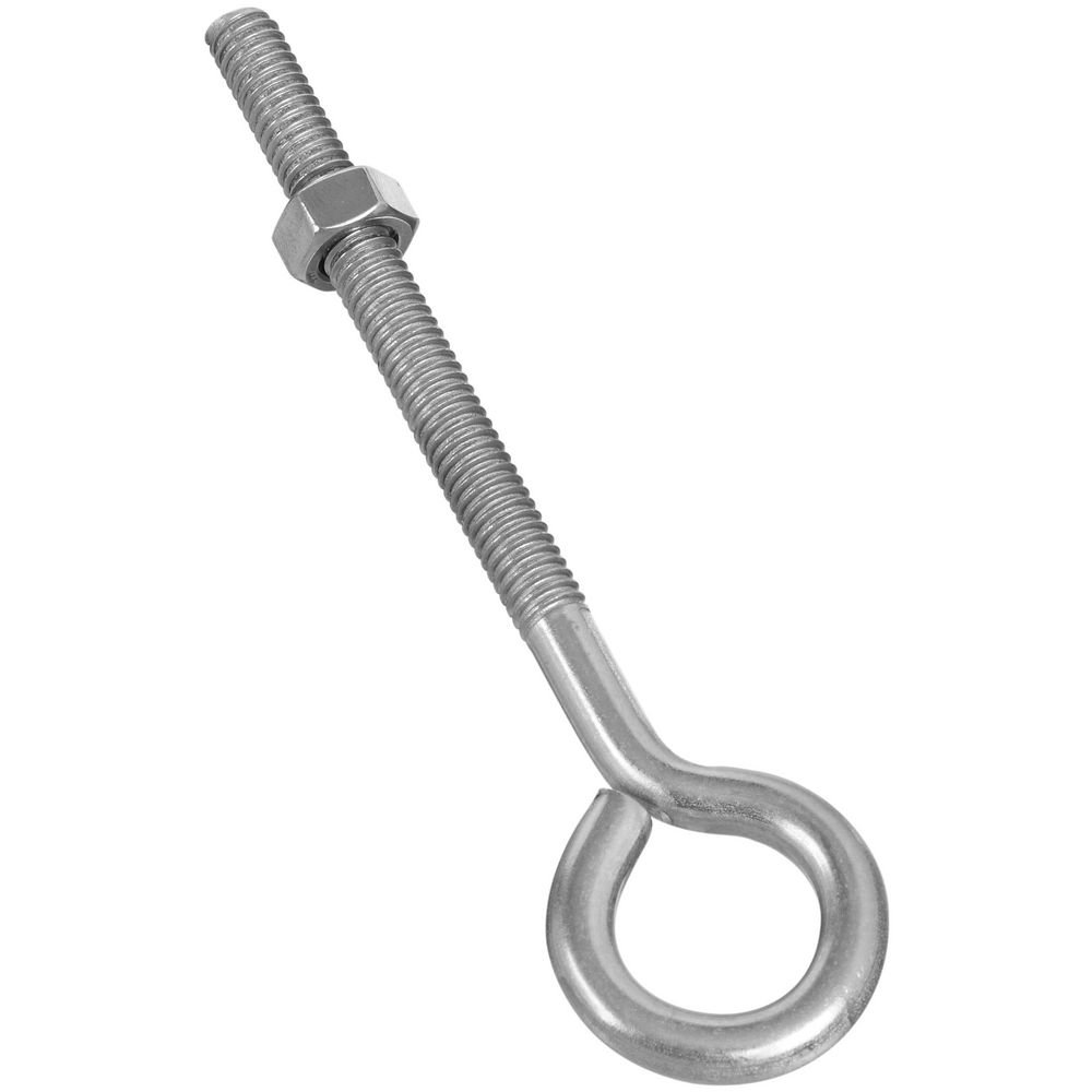 National Hardware Stanley N221-663 2161BC Eye Bolt in Stainless Steel, 3/8" x 6"