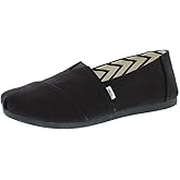 TOMS Women's, Alpargata Recycled Slip-On Solid Black 5.5 M