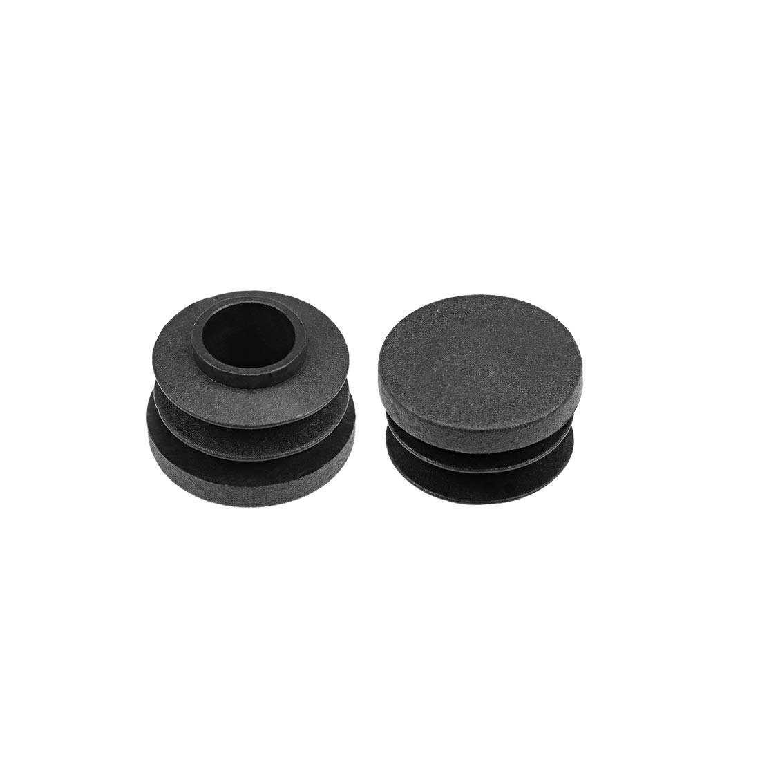 sourcing map Plastic Plug End Caps 20mm Round Furniture Table Chair Legs 10Pcs