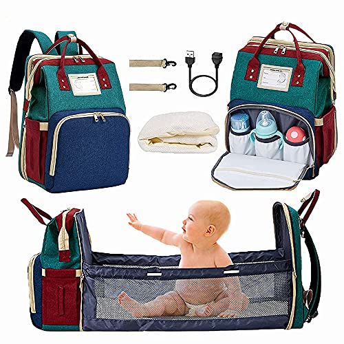 BOLDWAY 2 in 1 Diaper Babybag with Changing Station Mama Mother Papa