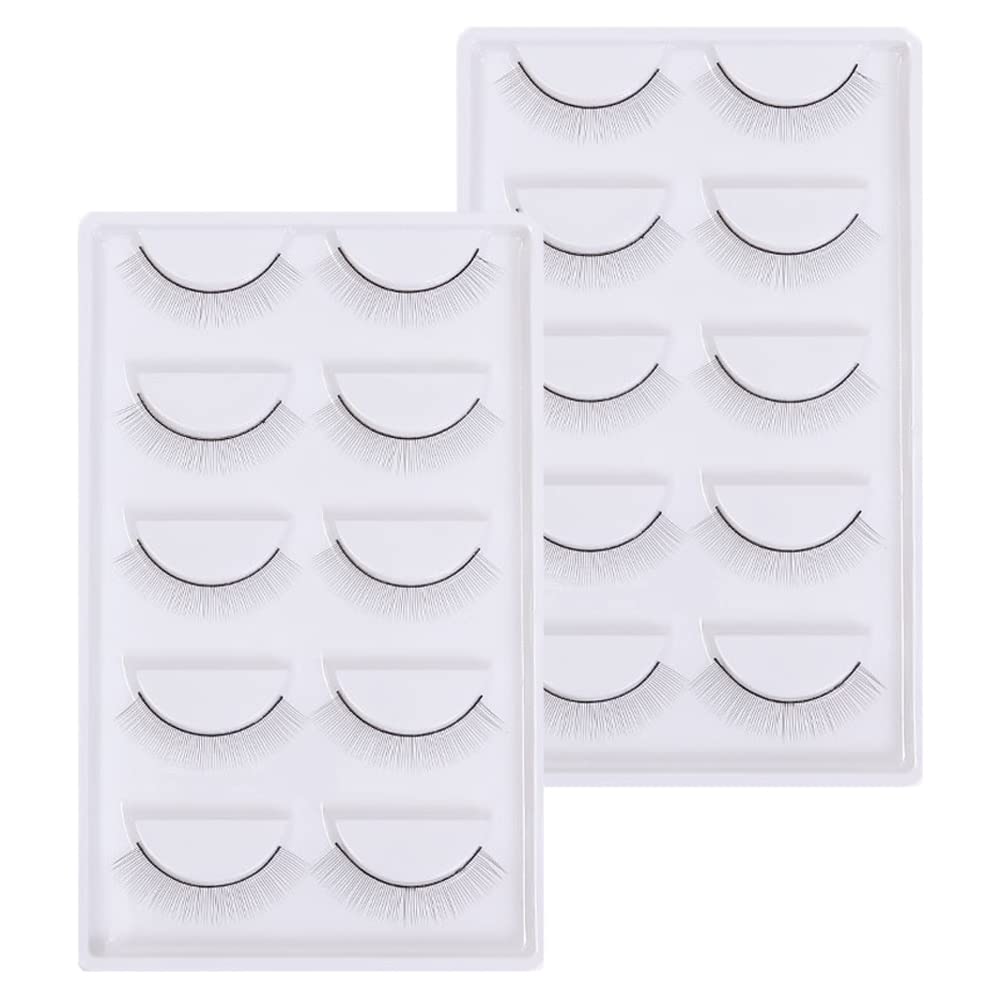 10 Pairs Eyelash Extensions Practice Training Eyelashes Lashes for Training Eyelash Extension Makeup Beginners
