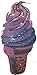 Pink and Blue Ice Cream Cone: Sequin Patch