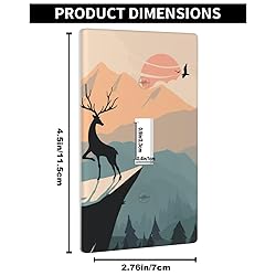 Pznen Mountain Single Toggle Light Switch Cover