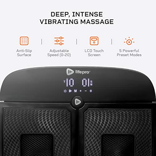 LifePro Vitalize Foot Massager Machine - 2 in 1 Vibration Plate with Rotating Acupressure Heads for Plantar Fasciitis… - Image 6
