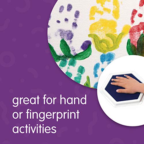 Colorations Classic Primary Colors Jumbo Washable Stamp Pads Washable