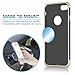 LOHASIC for iPhone 7 Plus Case, Premium Leather Protective Cover Luxury Non Slip Soft Grip Bumper Shockproof Cases Compatible with iPhone 7 Plus - Ink Blue, 5.5