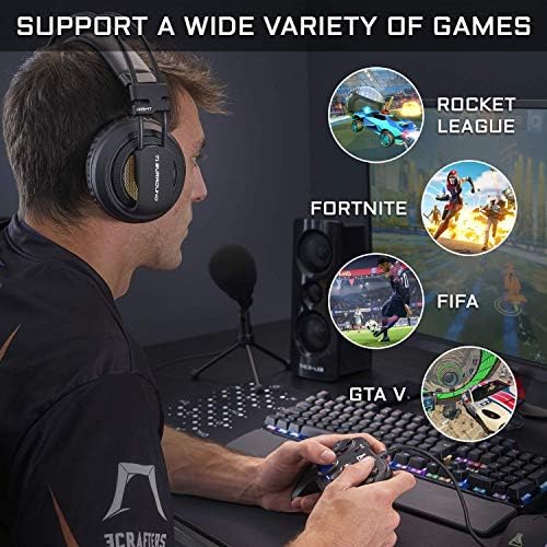 Controlador de jogos g-lab k-pad thorium para pc e ps3 com usb - vibração integrada - joystick para pc com windows 10-11, ps3, android (usb)