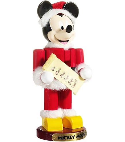 Disney DN6211L Mickey Mouse with Present Nutcracker, Multi