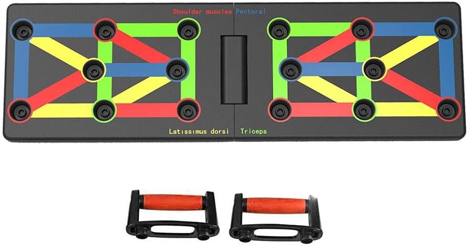 NMSLQ Push Up Board - 16 in 1 Complete Push Up Training System Color-Coded Push-up Bracket Board Portable for Home Fitness Training