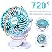 Baby Stroller Mini Battery Operated Clip Fan,Small Portable Fan Powered by Rechargeable Battery or USB Desk Personal Car Gym Workout Camping (green)
