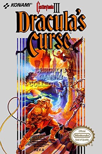 CGC Huge Poster - Castlevania III Original Nintendo NES Box Art - CAS018 (24" x 36" (61cm x 91.5cm))