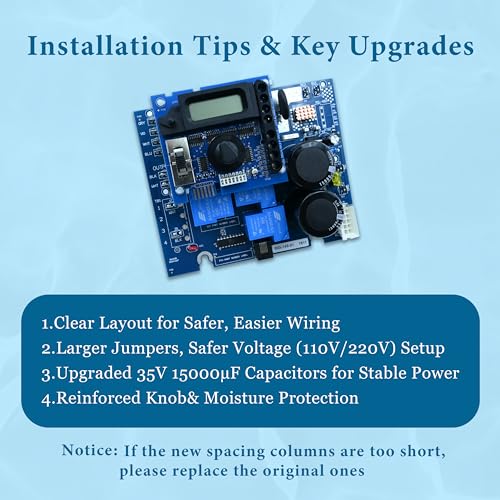 GLX-PCB-RITE Main Circuit Board & GLX-PCB-DSP Display Board，Fits The Hayward/Goldline Aqua Rite Saltwater Chlorinator，for Pool Chlorinators Replacement，Hayward aquarite Circuit Board