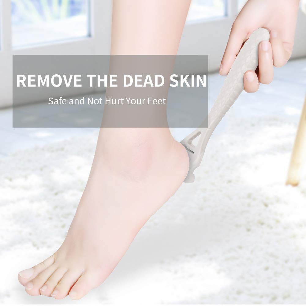 Professional Shaver Hard Skin Remover Scraper Foot Callus Cuticle Rasp Cutter Foot Care Pedicure Kit Washable Durable 2 in 1 : Beauty