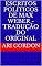 Livro Escritos Políticos de Max Weber - Tradução do original