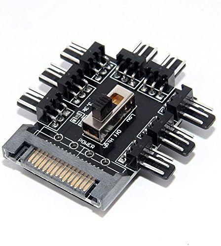 Digitalkey DKEY Fan Hub for connecting 8 fans SATA Power with Switch off-low-high