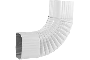 Mzcvriru Downspout Elbow Style B 3 x 4 90 Degrees White (Style B Side Elbow)