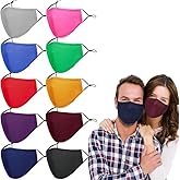 MAZJOYDAY Washable Reusable Cloth Face Masks for Women Men 10 Pack